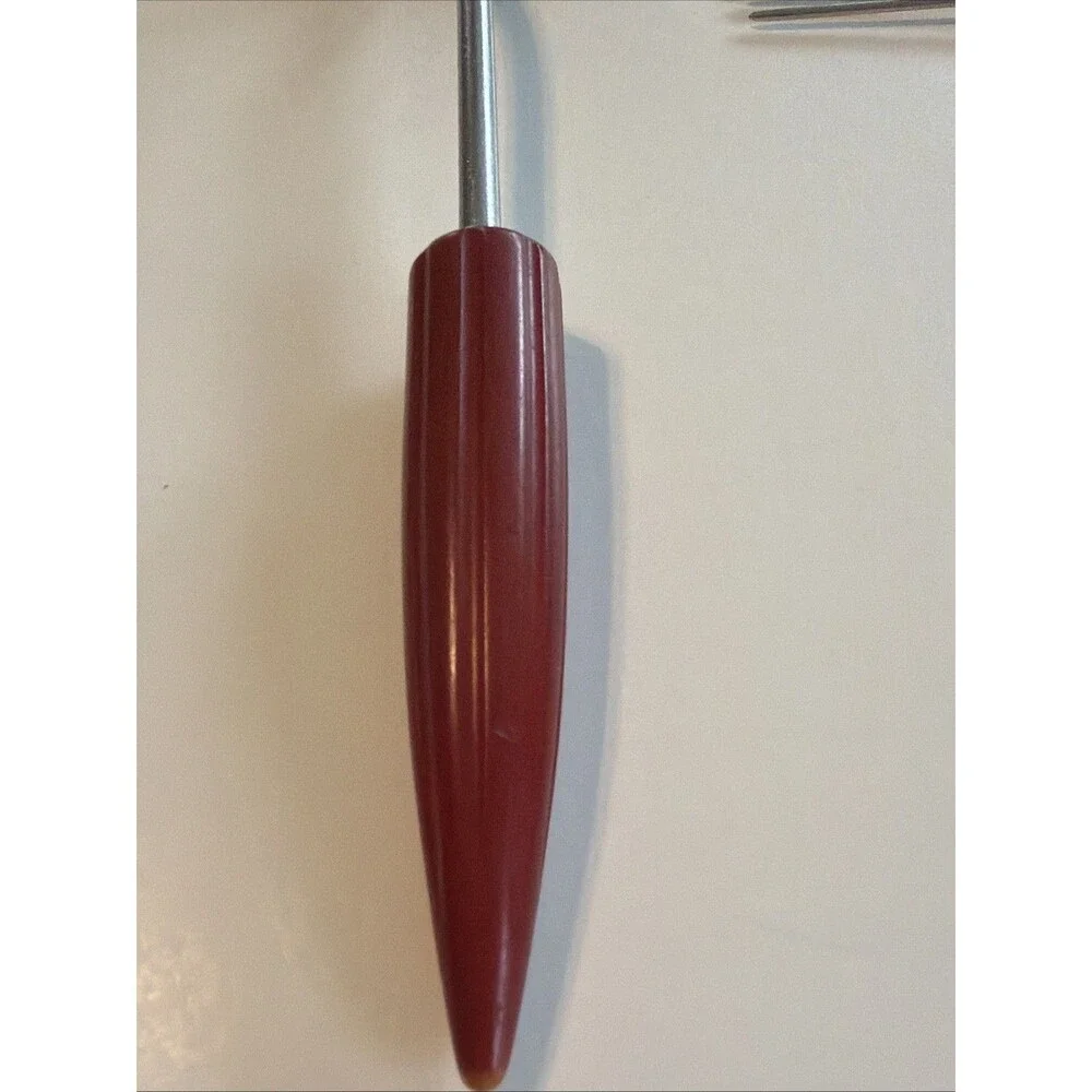 Vintage Red Bakelite Utensils Cake Cutter and Soup Gravy Serving Ladle